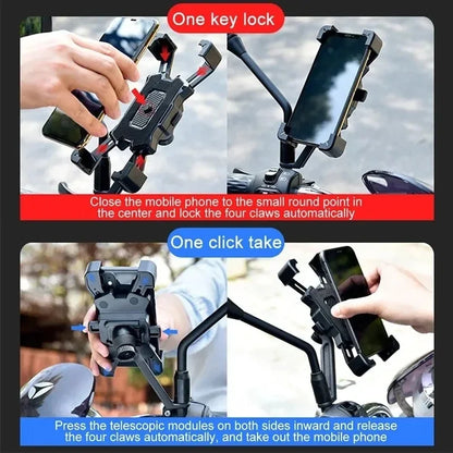 360° Fahrrad Handyhalter – mit Anti-Rutsch & Gravity-Lock