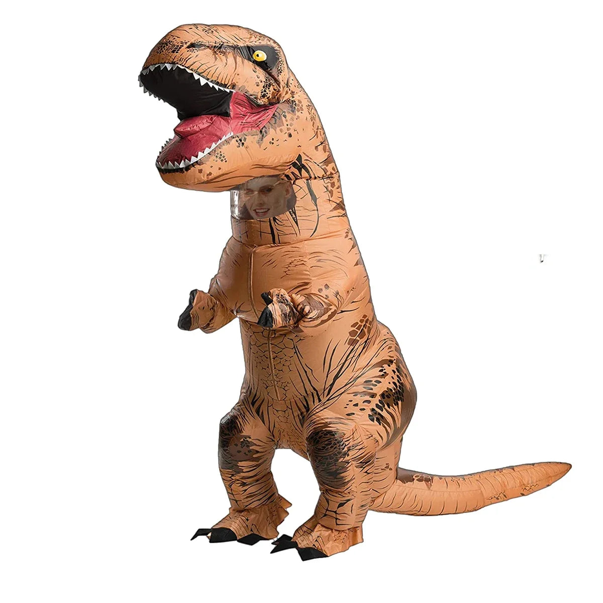 Aufblasbares T Rex Dinosaurier Kostüm für Erwachsene
