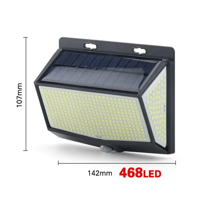 Solar LED outdoor light with motion detector (IP65) 
