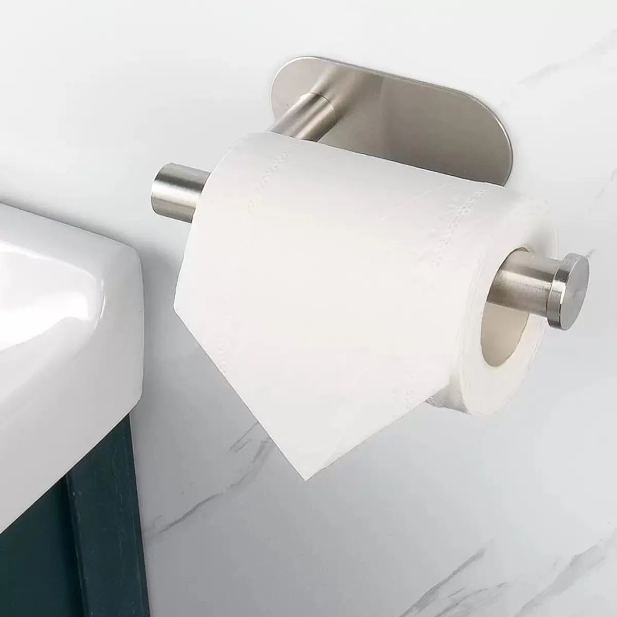 Selbstklebender Toilettenpapierhalter aus Edelstahl