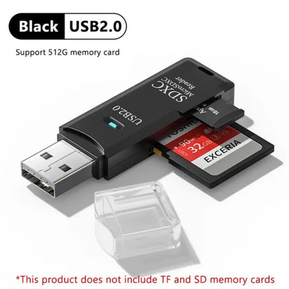 Multifunctional 2-in-1 card reader USB 3.0/2.0 