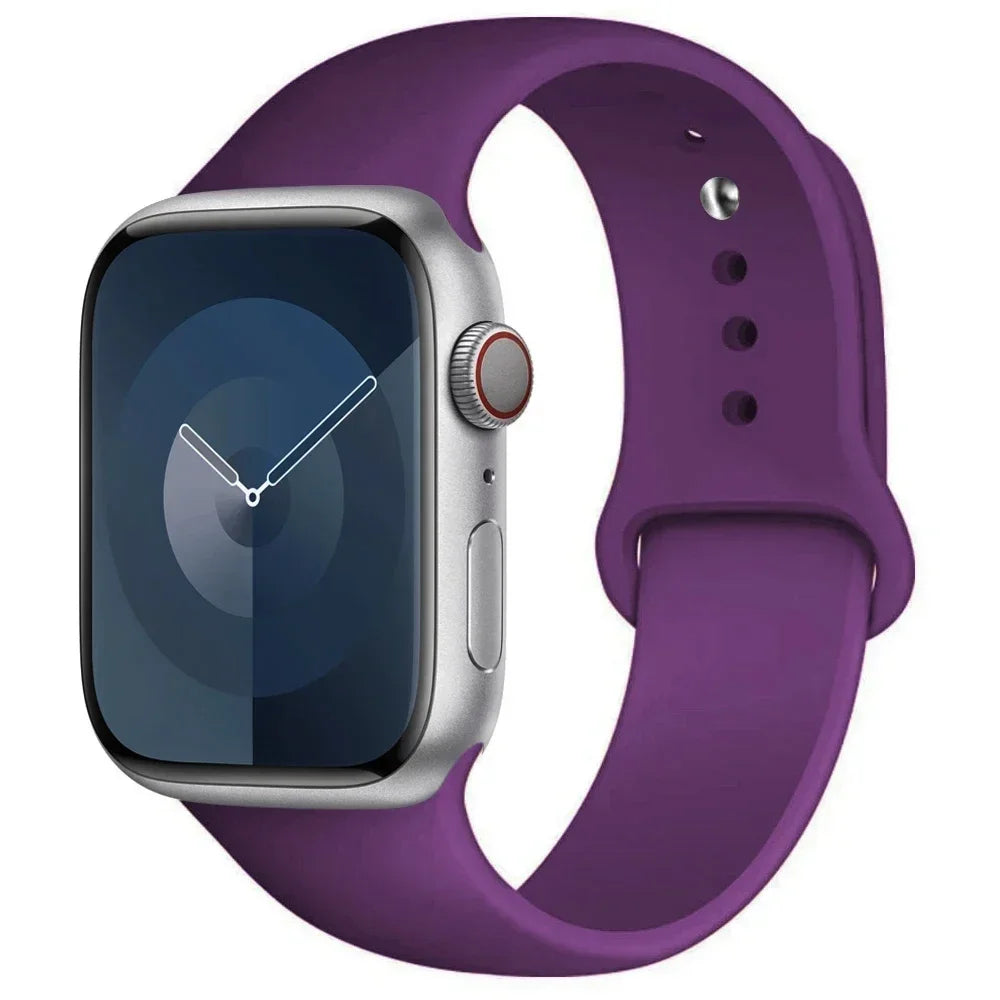 Silikon-Sportarmband Für Apple Watch Armband 49 Mm 44 Mm 45 Mm 40 Mm 41 Mm 42 Mm 38 Mm Armband Iwatch Serie 9 8 7 6 5 4 3SE Ultra 2 Correa