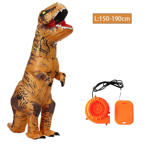 Aufblasbares T Rex Dinosaurier Kostüm für Erwachsene