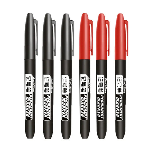 Permanent Marker Set Wasserdicht – 6 Stück