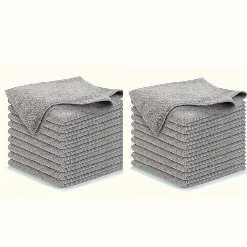 Microfiber cleaning cloths, light grey – 5/10/20 pieces 