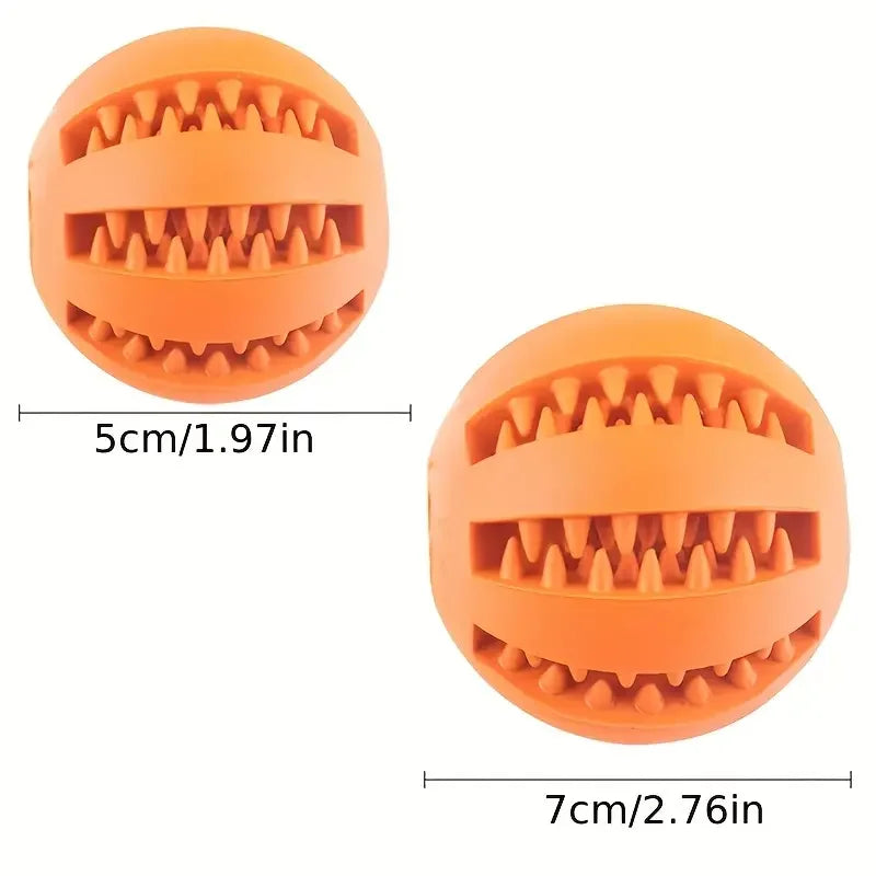 Naturgummi Hundespielball zur Zahnpflege