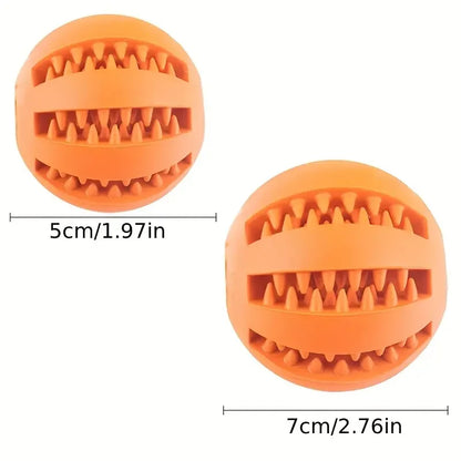 Naturgummi Hundespielball zur Zahnpflege