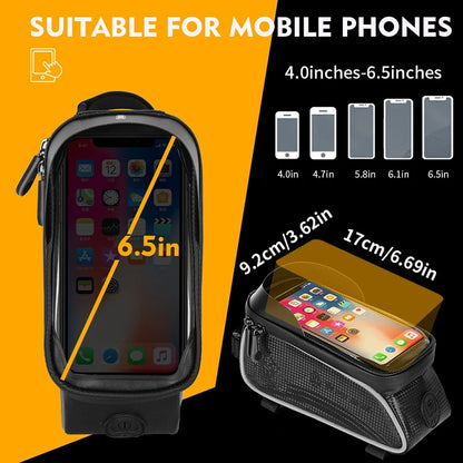 Wasserdichte Fahrradtasche – mit Touchscreen Handyfach