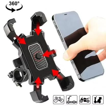 360° Fahrrad Handyhalter – mit Anti-Rutsch & Gravity-Lock