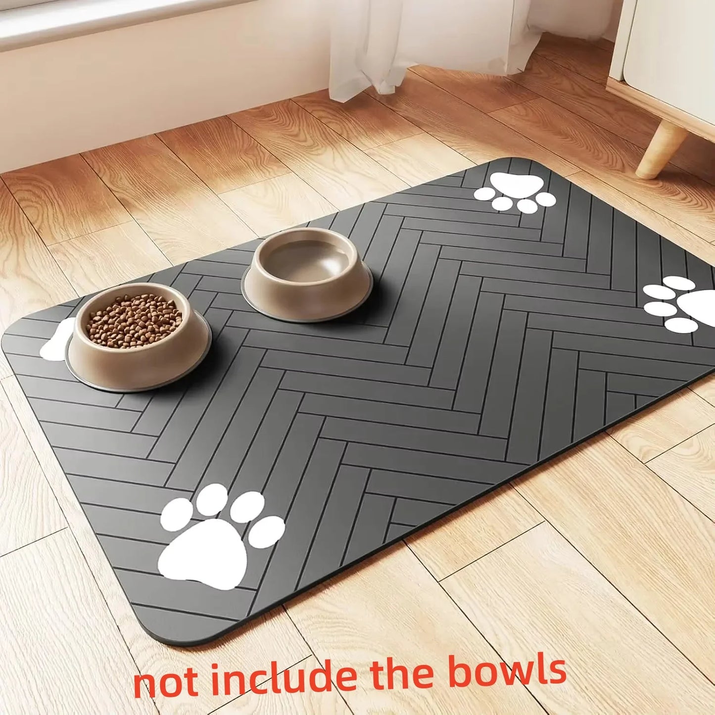 Wasserdichte Futterunterlage für Hunde & Katzen (absorbierend)