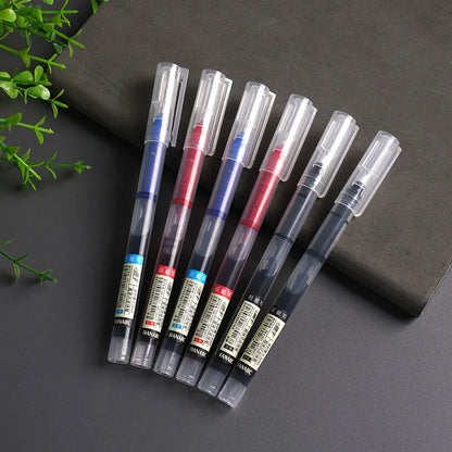 Set of 10 direct-fill rollerball pens 