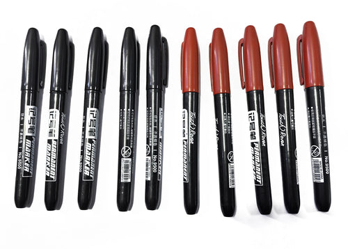 Permanent Marker Set Wasserdicht – 6 Stück