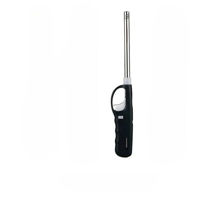 Elegantes Metall-Sturmfeuerzeug mit offener Flamme – für Küche, BBQ & Outdoor