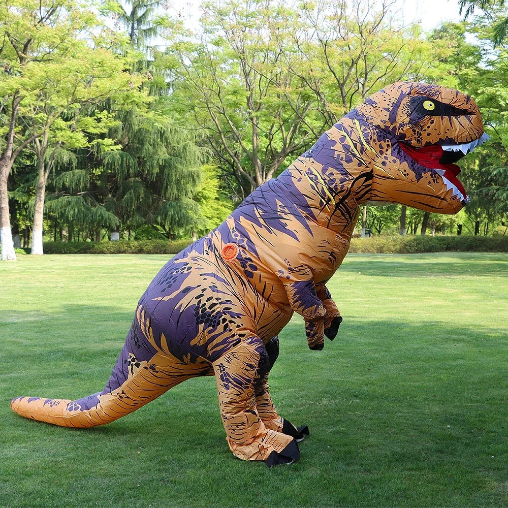 Aufblasbares T Rex Dinosaurier Kostüm für Erwachsene