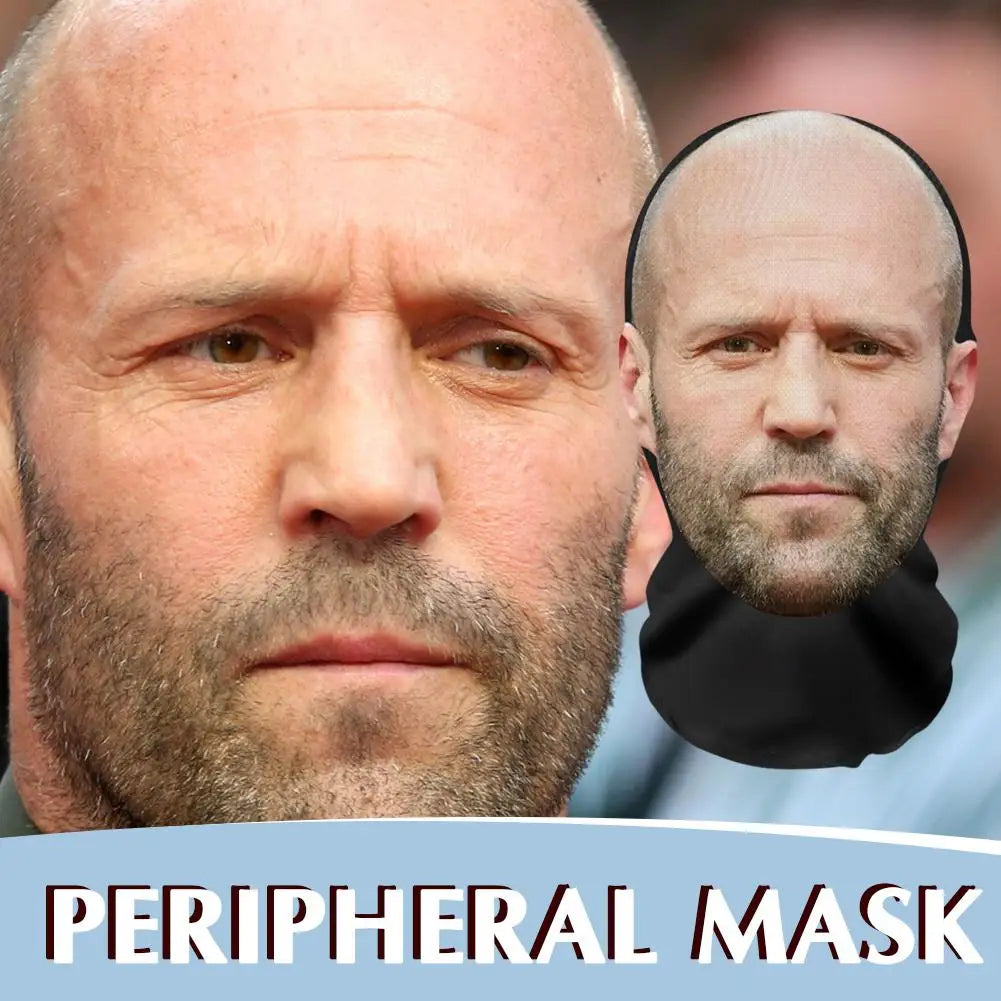 3Dpattern Mesh Gesichtsmaske Kopfbedeckung Party Cosplay Requisiten Lustiges Gesicht Bedrucktes Kopftuch Berühmte Person Eisseide Sonnencreme Kopfmaske