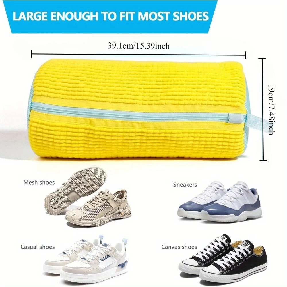 Schuh-Waschbeutel für die Waschmaschine – Geräuschdämpfend &; Schuhschonend