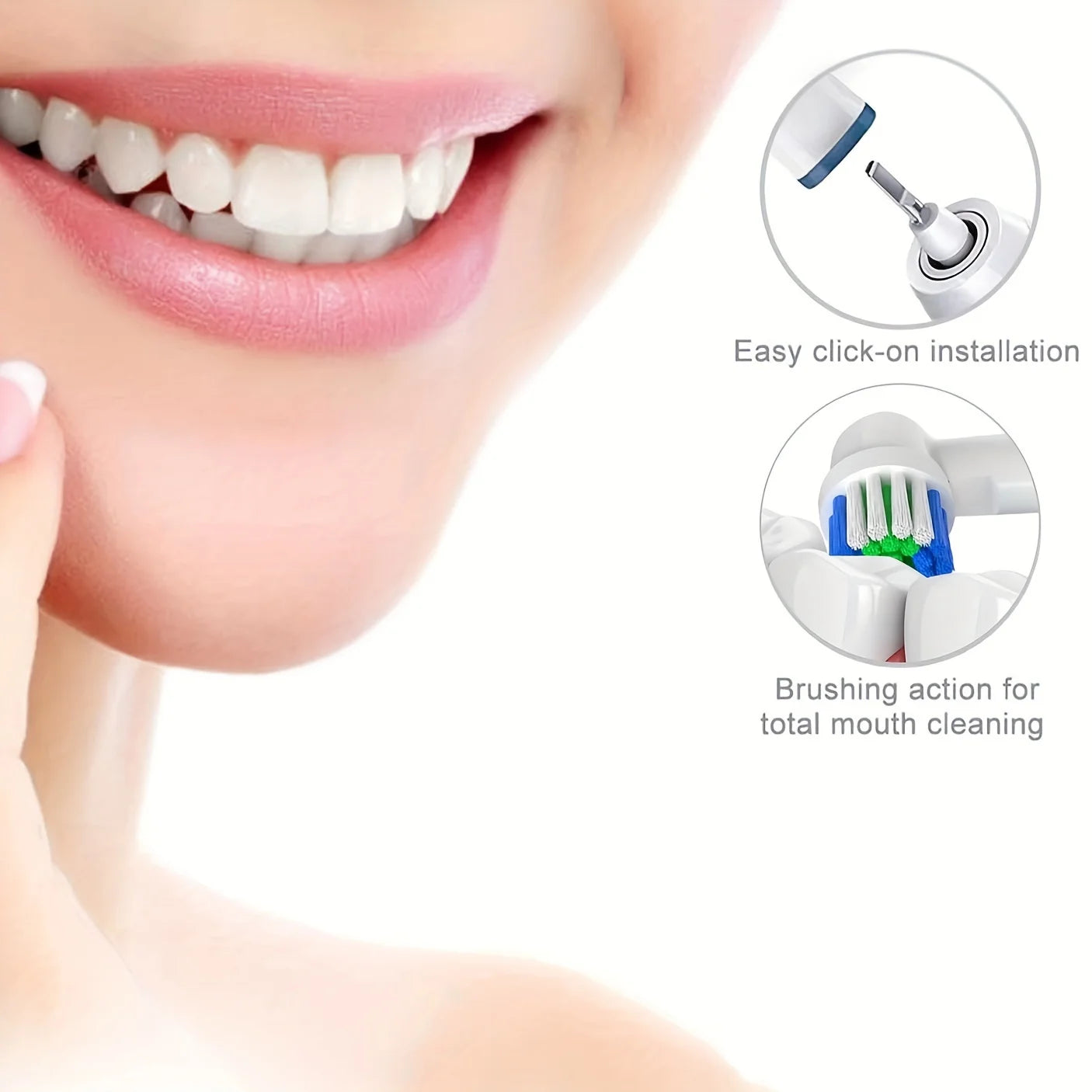 Ersatzbürstenköpfe für Oral-B (4/12/16/20 Stück)