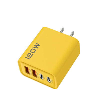 4 Port USB Charger Total 120W Type C Fast Charge Mobile Phone Adapter