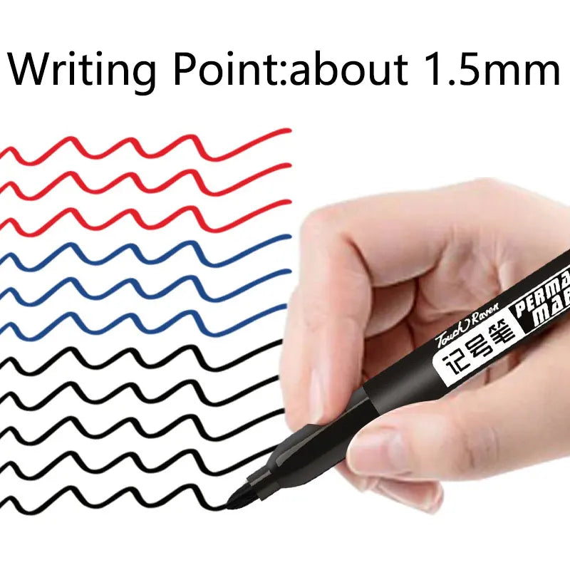 Permanent Marker Set Wasserdicht – 6 Stück