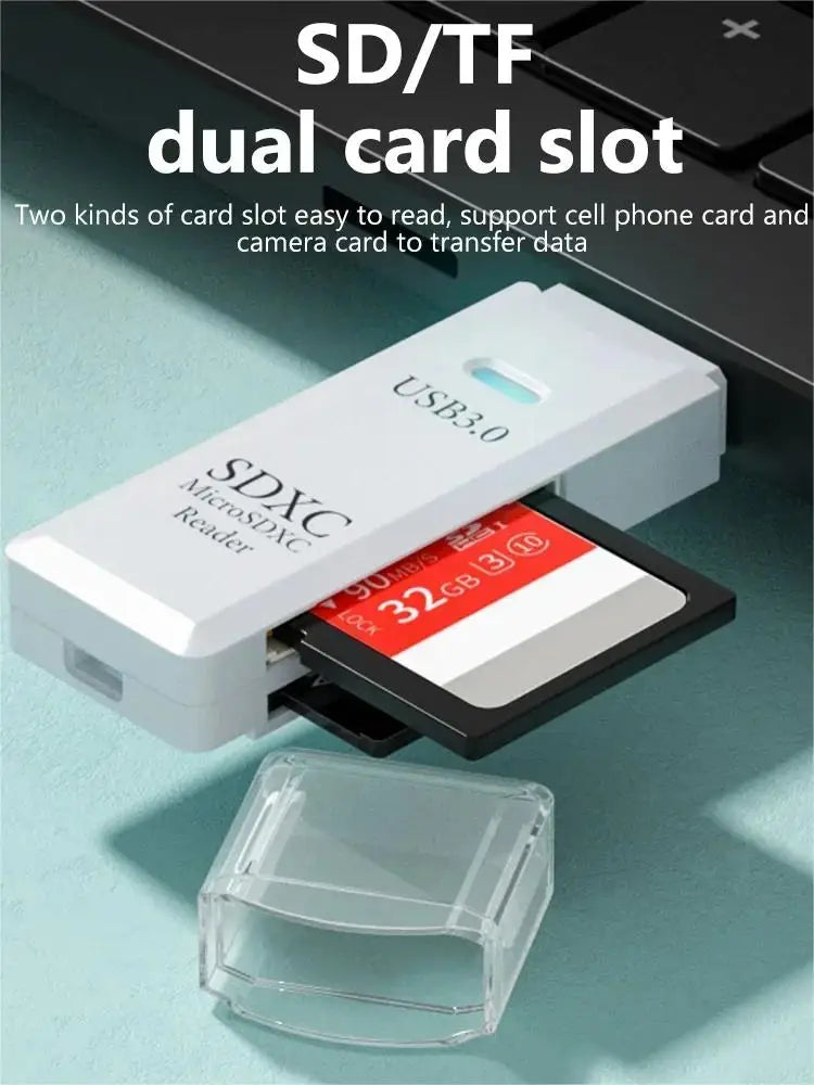 Multifunctional 2-in-1 card reader USB 3.0/2.0 