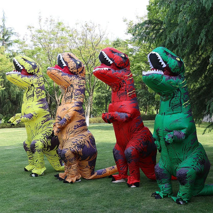Aufblasbares T Rex Dinosaurier Kostüm für Erwachsene