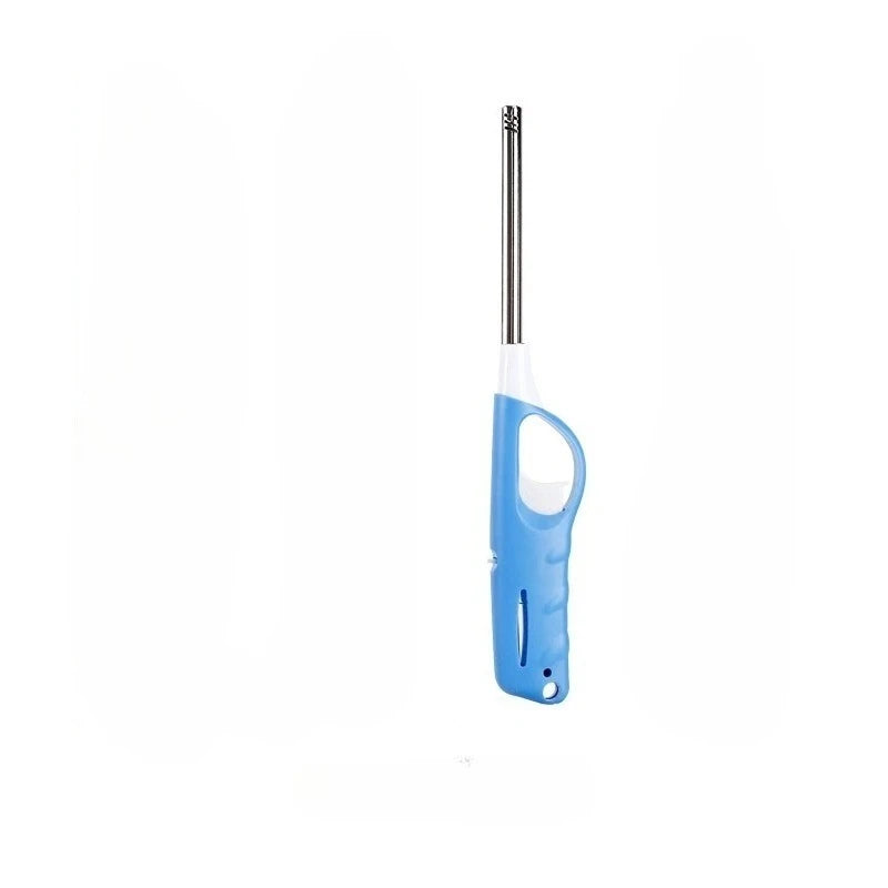 Elegantes Metall-Sturmfeuerzeug mit offener Flamme – für Küche, BBQ & Outdoor