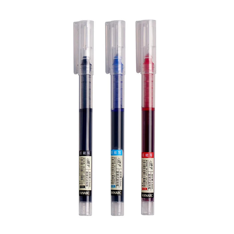 Set of 10 direct-fill rollerball pens 