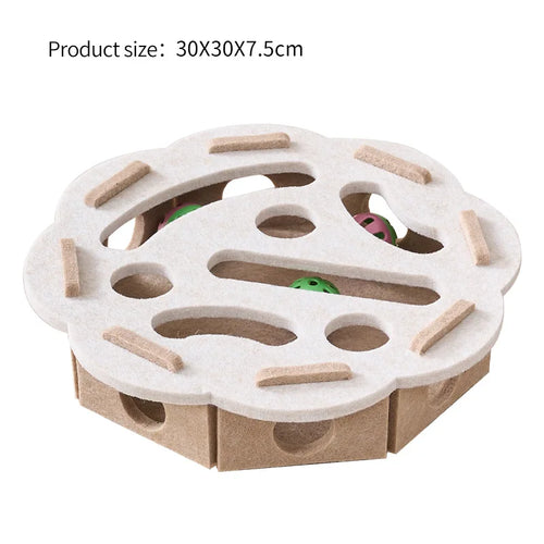Katzenspielzeug aus Filz mit Puzzle Box