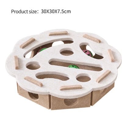 Katzenspielzeug aus Filz mit Puzzle Box