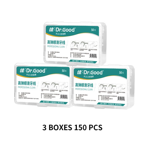 Dental floss sticks in a travel case 