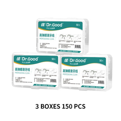 Dental floss sticks in a travel case 