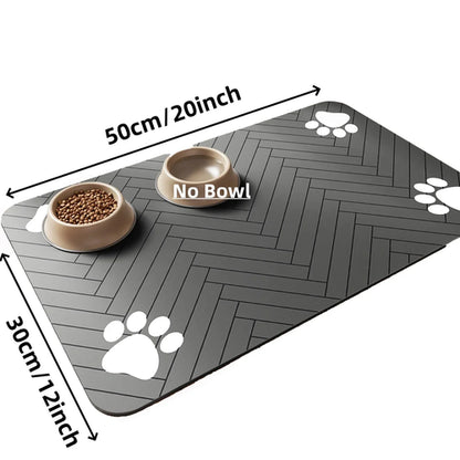 Wasserdichte Futterunterlage für Hunde & Katzen (absorbierend)