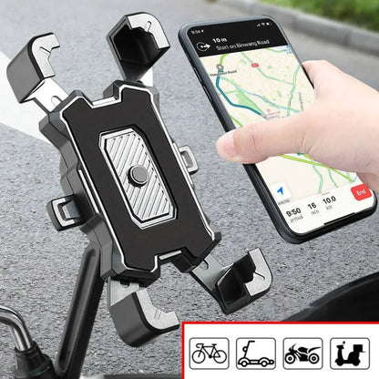 360° Fahrrad Handyhalter – mit Anti-Rutsch & Gravity-Lock