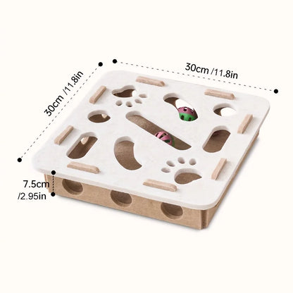 Katzenspielzeug aus Filz mit Puzzle Box