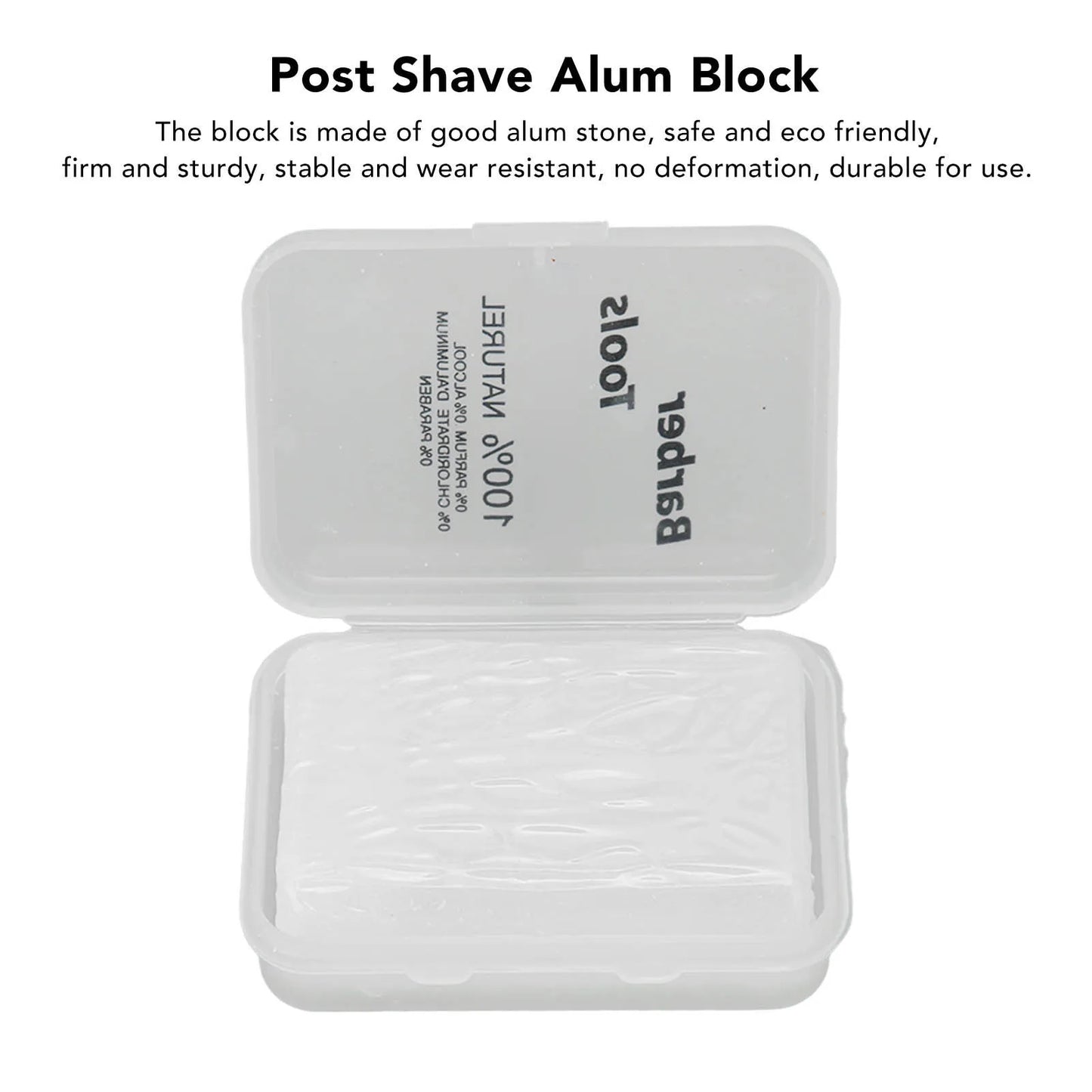 After Shave Alum Block Home Travel Portable Men Skin Soothing Post
