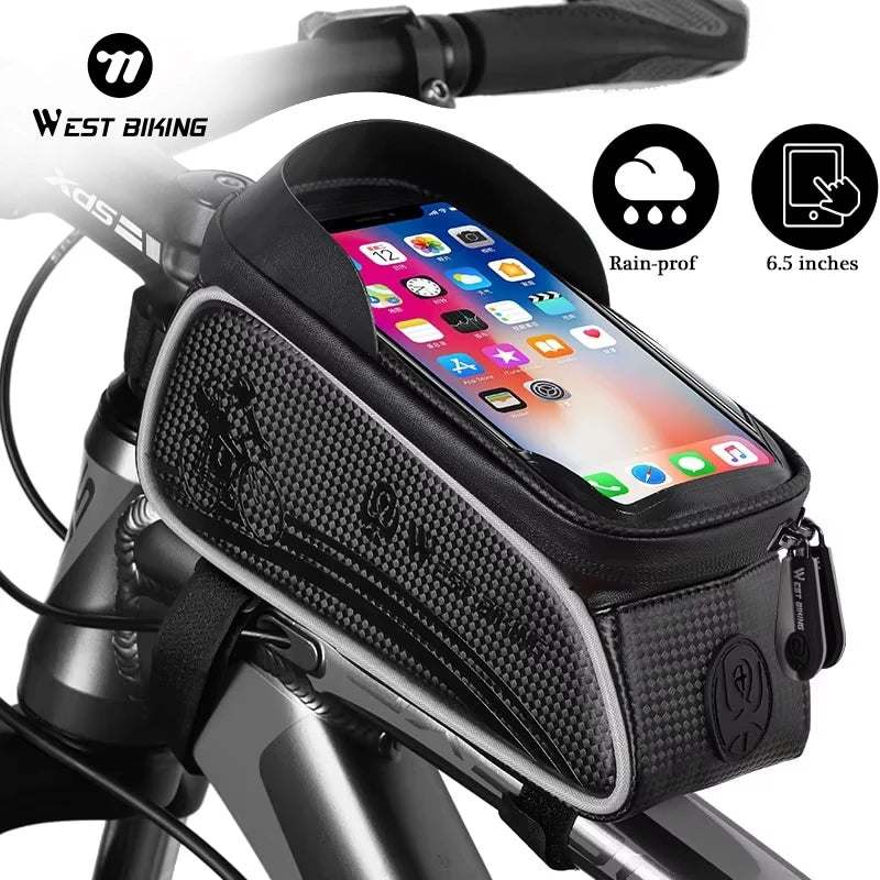Wasserdichte Fahrradtasche – mit Touchscreen Handyfach