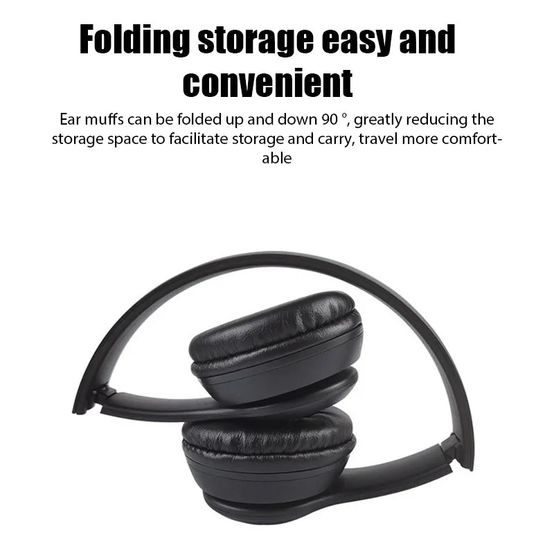 P47 Bluetooth 5.0 Faltbarer Wireless Kopfhörer mit Mikrofon