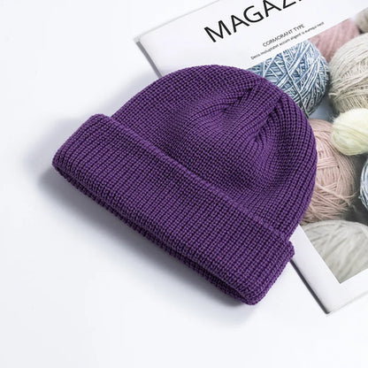 Knitted wool hat – unisex beanie 