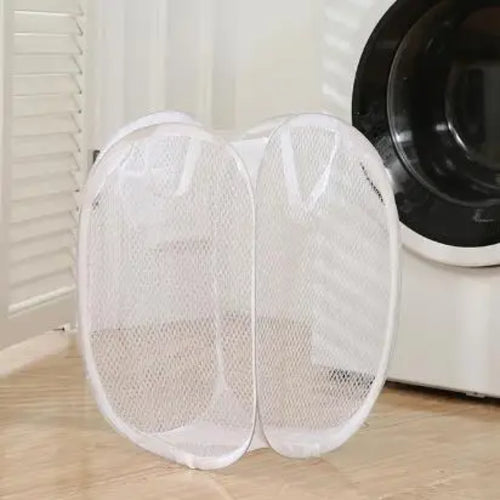 Faltbarer Wäschekorb aus Mesh – Minimalistisches Design