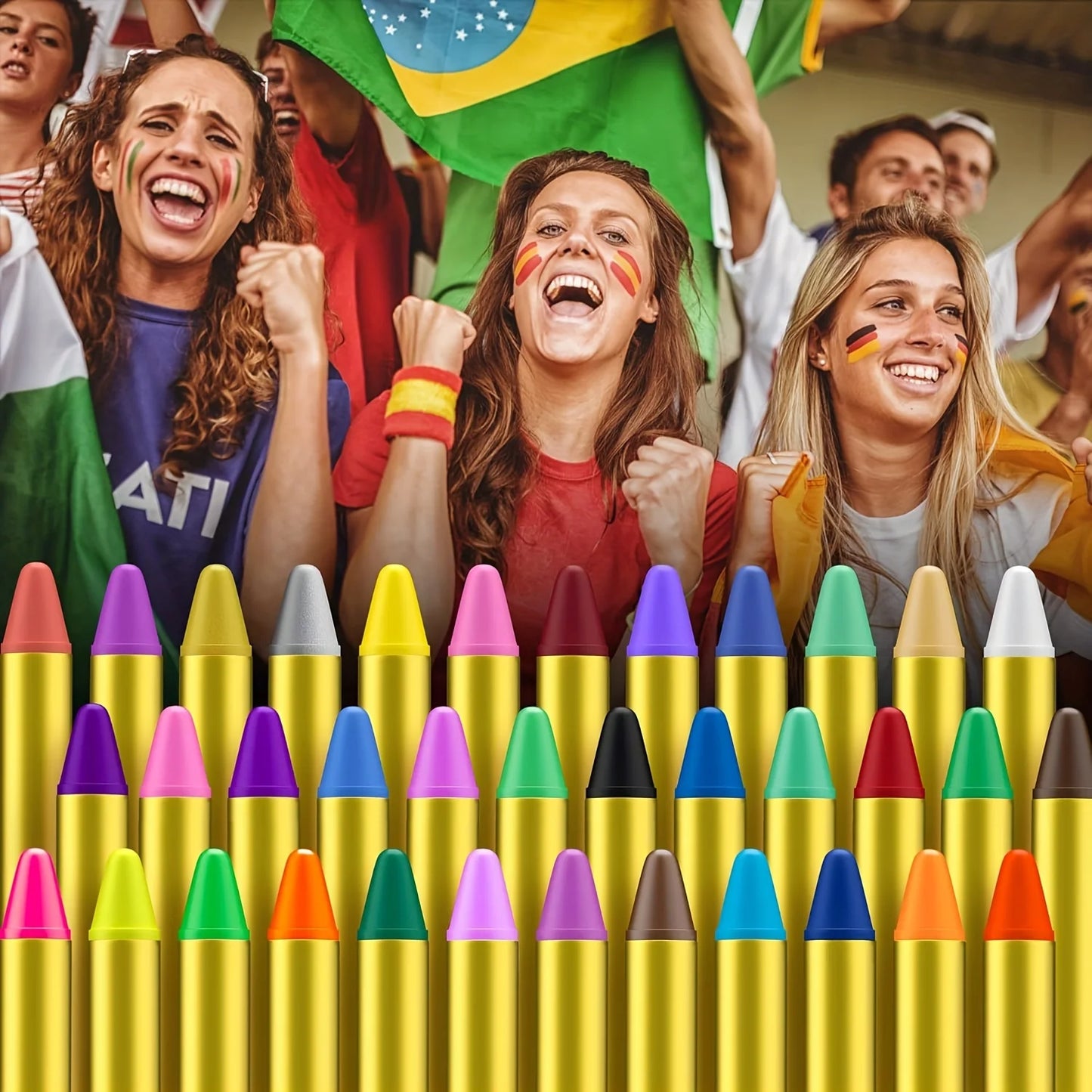 Face Paint Crayons Set 28 oder 36 Stück
