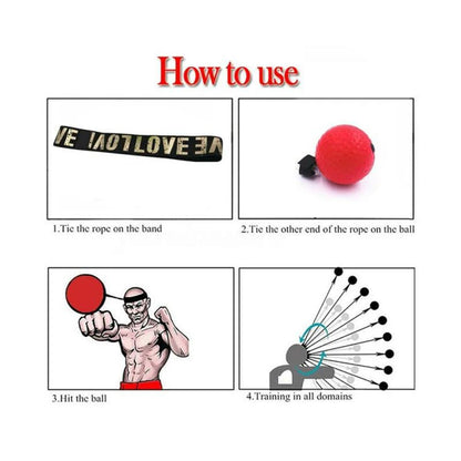 Box Reflex Ball mit Stirnband