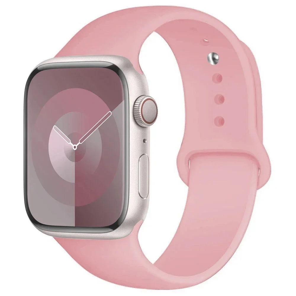 Silikon-Sportarmband Für Apple Watch Armband 49 Mm 44 Mm 45 Mm 40 Mm 41 Mm 42 Mm 38 Mm Armband Iwatch Serie 9 8 7 6 5 4 3SE Ultra 2 Correa