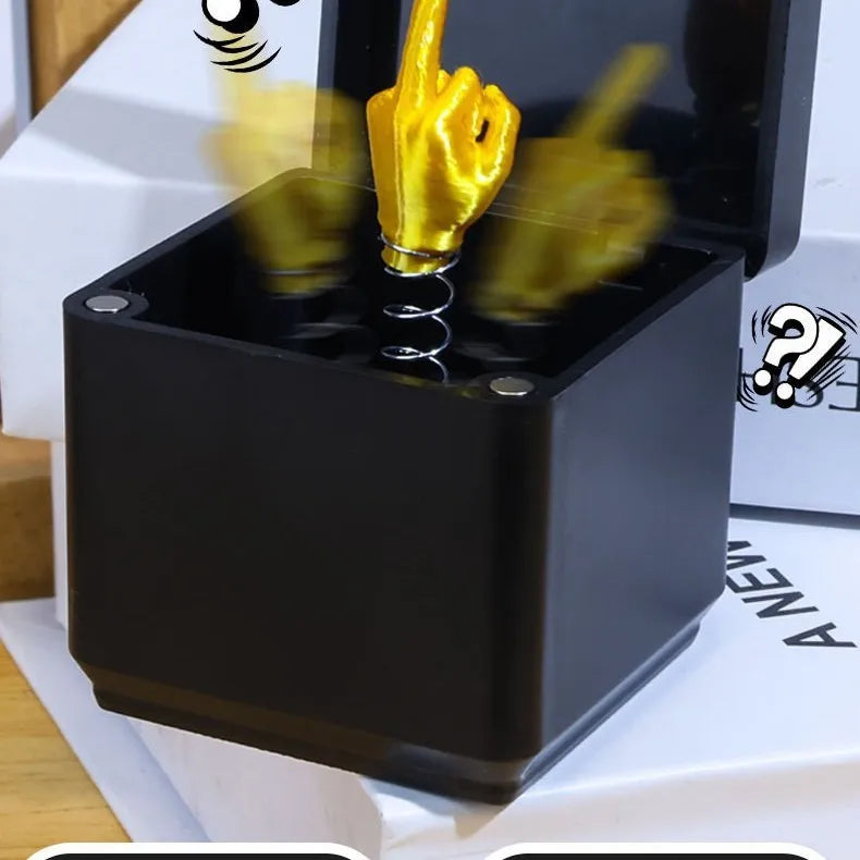 Lustiges Frank Geschenk Mittelfinger in Geschenkbox