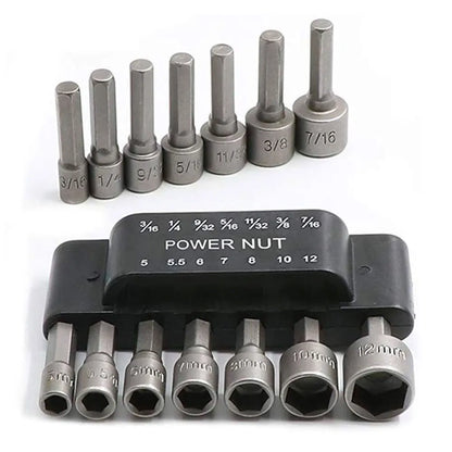Sechskant Stecknuss Bit Set 1/4 Zoll Hex