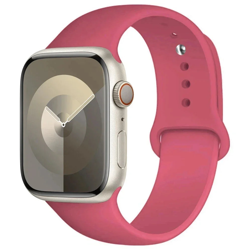 Silikon-Sportarmband Für Apple Watch Armband 49 Mm 44 Mm 45 Mm 40 Mm 41 Mm 42 Mm 38 Mm Armband Iwatch Serie 9 8 7 6 5 4 3SE Ultra 2 Correa