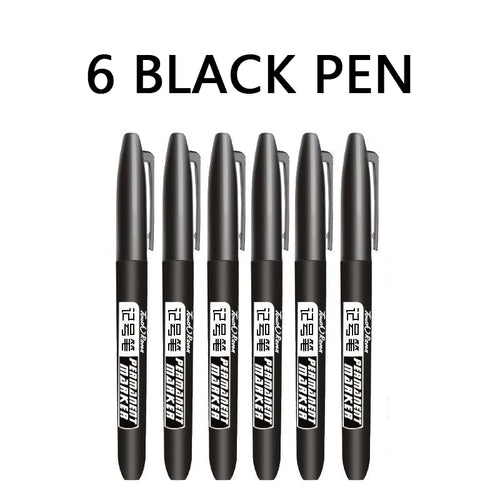 Permanent Marker Set Wasserdicht – 6 Stück