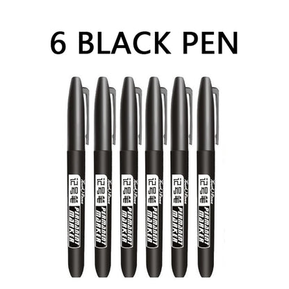 Permanent Marker Set Wasserdicht – 6 Stück
