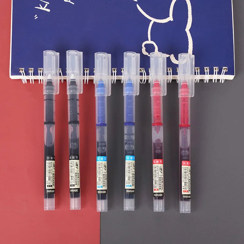 Set of 10 direct-fill rollerball pens 