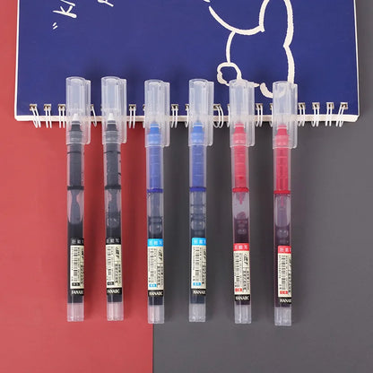 Set of 10 direct-fill rollerball pens 