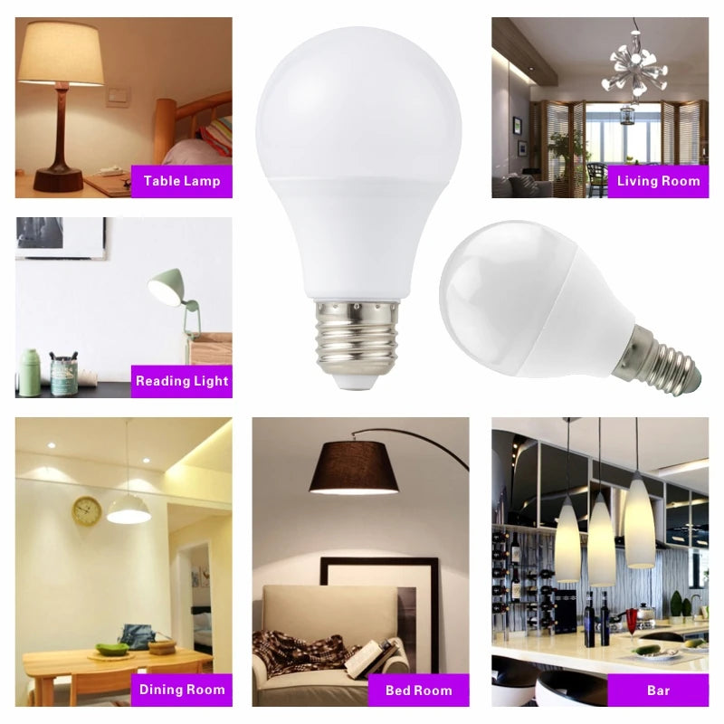 E27 E14 Led-Birne 20 W 18 W 15 W 12 W 9 W 6 W 3 W Lampada Led-Licht AC 220 V-240 V Bombilla Strahler Beleuchtung Kalt-/Warmweiß-Lampe